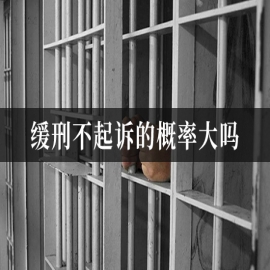 缓刑不起诉的概率大吗