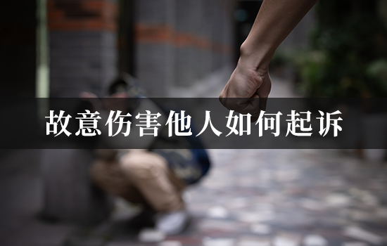 故意伤害他人如何起诉 故意伤害他人如何起诉
